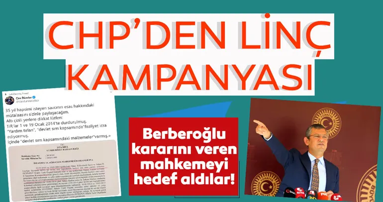 CHP’den linç kampanyası