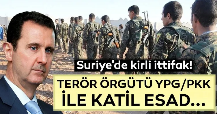 Suriye’de kirli ittifak!... Terör örgütü YPG/PKK ile Esad arasında...