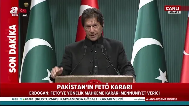 Pakistan Başbakanı İmran Han Ankara'da önemli açıklamalarda bulundu