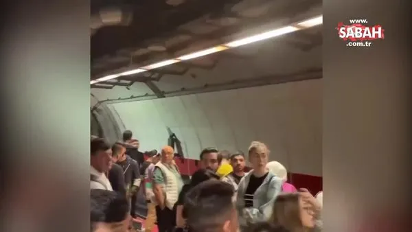 Yenikapı-Hacıosman Metro Hattı'ndaki seferlerde aksama | Video