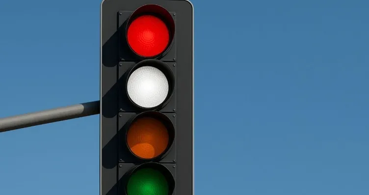 Trafik lambasına beyaz ışık önerisi! Ne anlama...