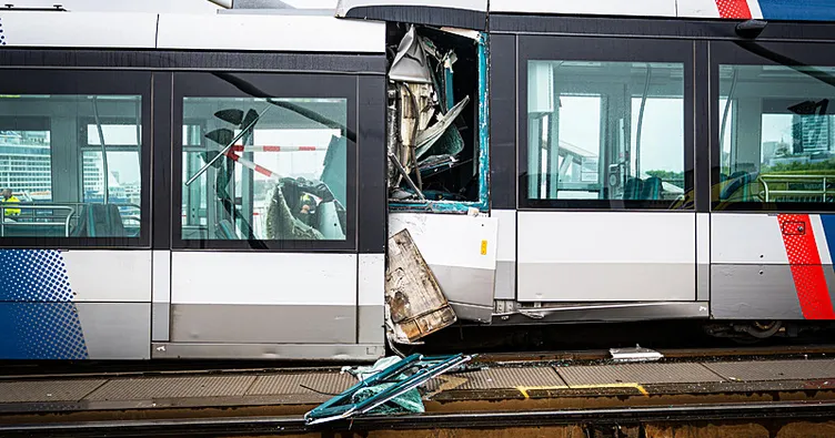 Hollanda’da korkutan kaza: İki tramvay çarpıştı! 15 yaralı