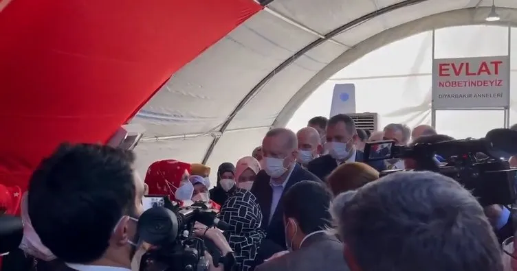 Son dakika: Başkan Erdoğan'dan 'Diyarbakır Anneleri'ne destek ziyareti