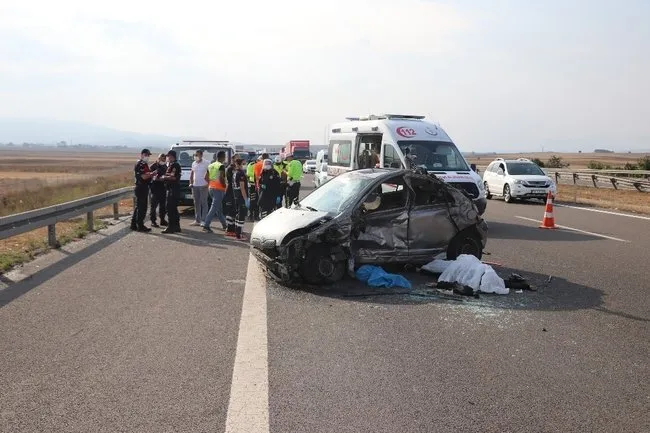 TEM’de feci kaza: 1 ölü, 1 yaralı