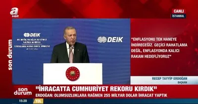 Cumhurbaşkanı Erdoğan Ustalara Saygı Ödül Töreni’nde konuştu