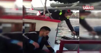 Unkapanı Köprüsü’nden denize atlayan şahsı yolcu teknesi kaptanı kurtardı | Video