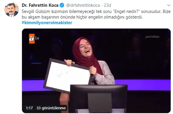 Kim Milyoner Olmak İster'de yarışan Ümmü Gülsüm Türkiye'yi duygulandırdı