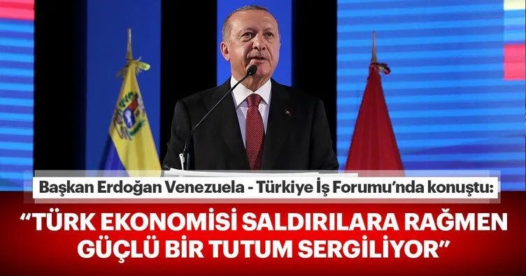 Başkan Erdoğan: Türk ekonomisi saldırılara karşı güçlü bir tutum sergiliyor