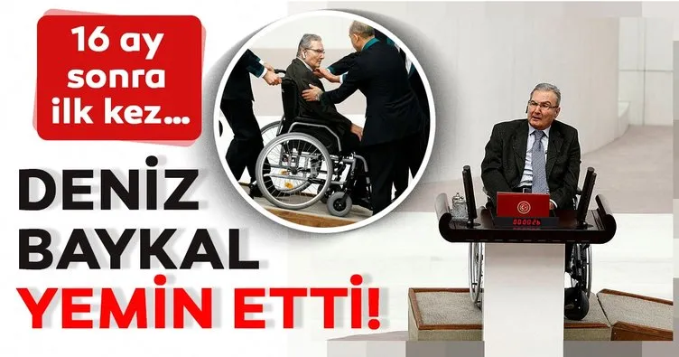 CHP Antalya milletvekili Deniz Baykal, 16 ay sonra TBMM’de yemin etti