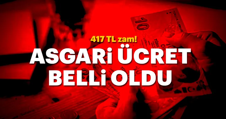 Son dakika: Asgari ücret belli oldu