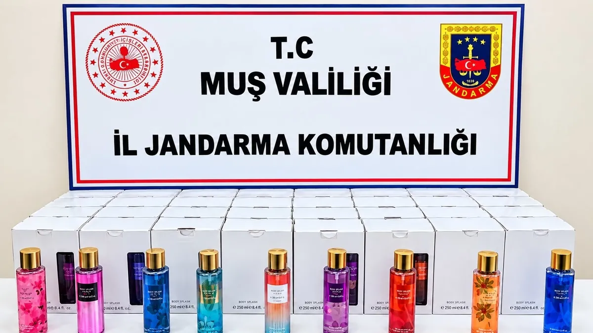 Muş'ta 200 gümrük kaçağı parfüm ele geçirildi