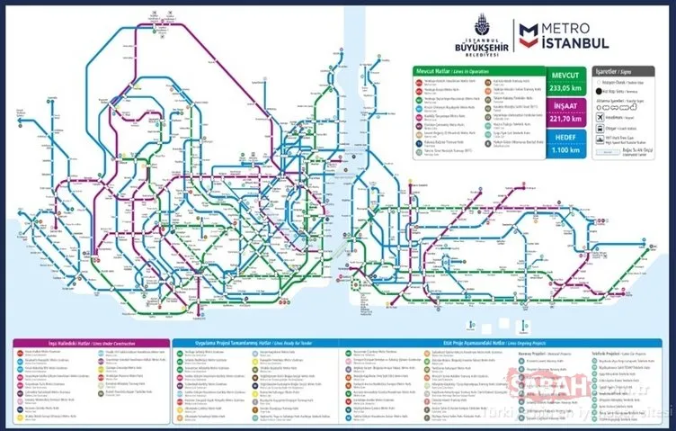 Новая схема метро стамбула Новая схема метро стамбула
