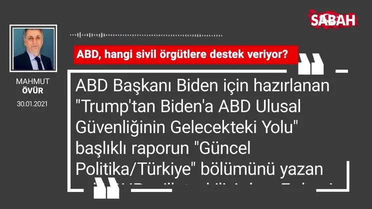Mahmut Övür | ABD, hangi sivil örgütlere destek veriyor?