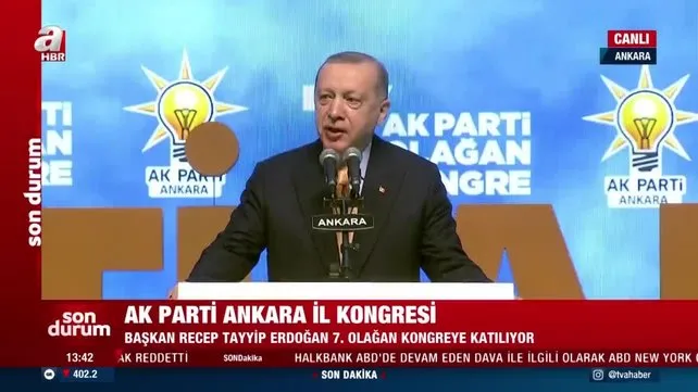 Cumhurbaşkanı Erdoğan'dan AK Parti Ankara 7.Olağan İl Kongresi'nde önemli açıklamalar | Video