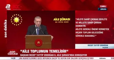 Başkan Erdoğan’dan 8’inci Aile Şurası’nda önemli açıklamalar | Video