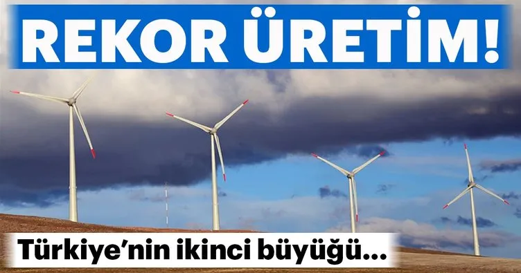 Türkiye’nin ikinci büyük rüzgar enerji santralinde rekor ocak ayı üretimi!