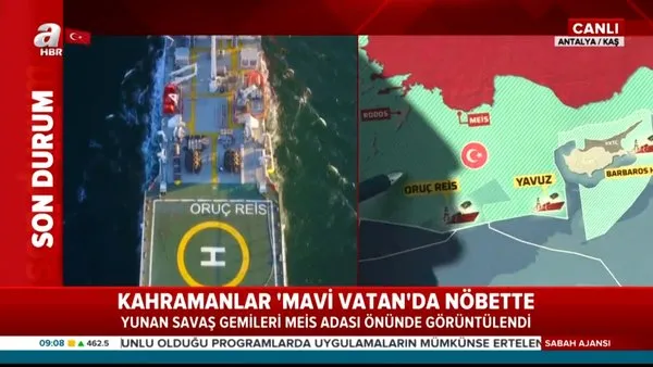 Doğu Akdeniz'de canlı yayında son durum analizi! Antalya'nın Kaş ilçesi açıklarında savaş gemileri | Video
