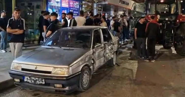 Alkollü traktör sürücüsü 3 aracı biçti