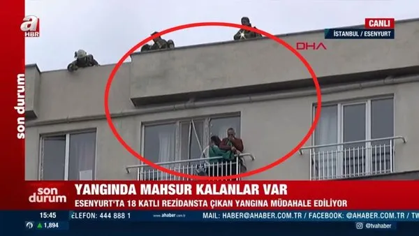 SON DAKİKA: İstanbul Esenyurt'ta 18 katlı binada yangın! Mahsur kalanlar var... Olay yerinden canlı yayın... | Video
