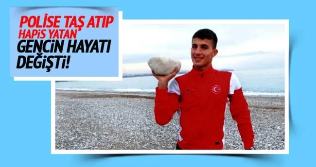 Polise taş atan çocuğun hayatı değişti!