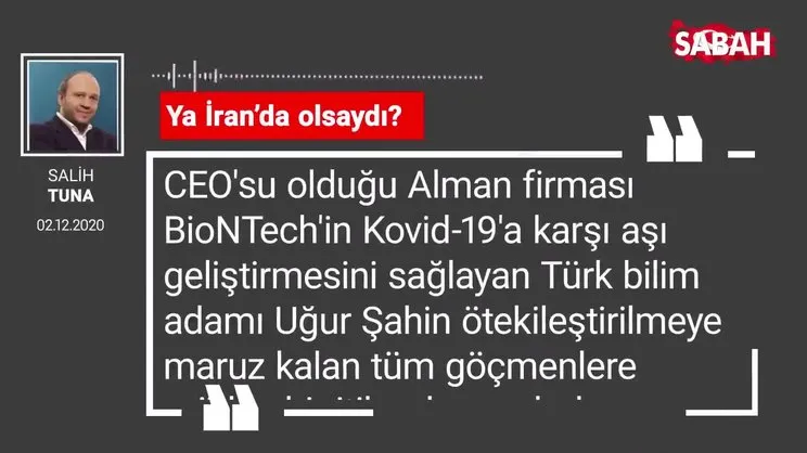 Salih Tuna 'Ya İran’da olsaydı?'