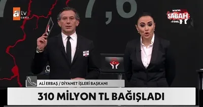 Diyanet İşleri Başkanı 310 milyon TL bağışladı | Video