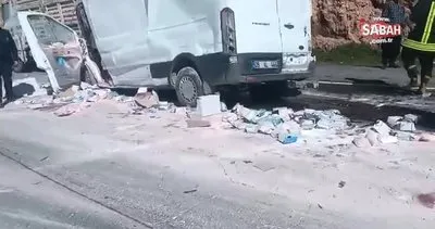 Şanlıurfa’da minibüs kamyona arkadan çarptı: 1 yaralı