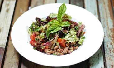 Renk dolu bir tabak: Barbunya salatası tarifi