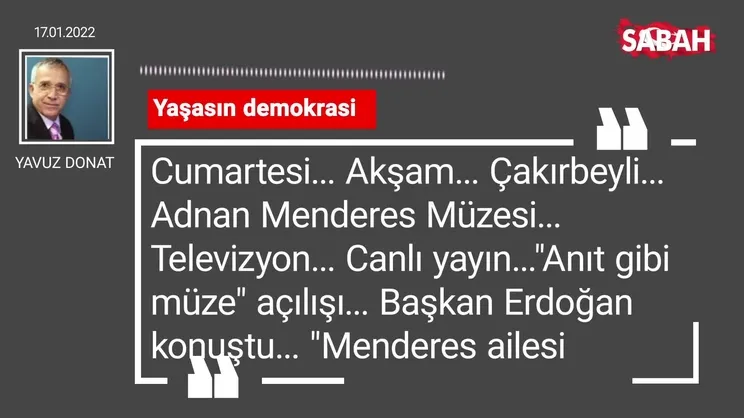 Yavuz Donat | Yaşasın demokrasi