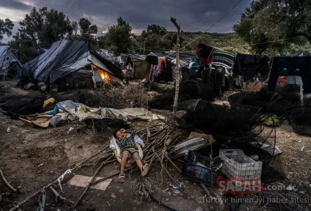 Yunanistan’da 648 kişi kapasiteli kampta 7 bin 600 kişi kalıyor