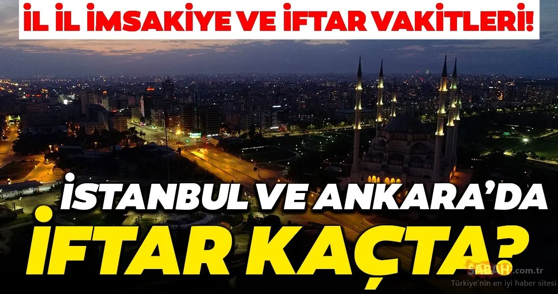 konya iftar saatleri