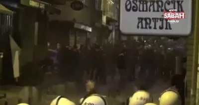 Son Dakika: Kadıköy’de provokatörler polise taş fırlattı | Video