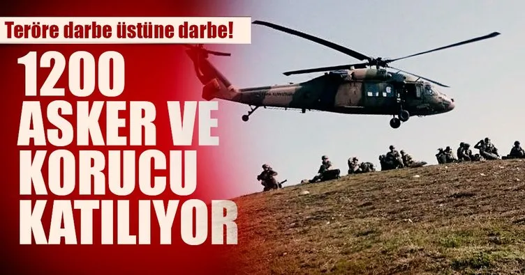 Diyarbakır kırsalında 1200 asker ve korucu ile büyük operasyon