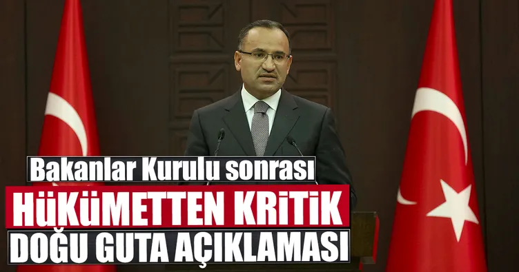 Son dakika: Hükümetten kritik Doğu Guta açıklaması