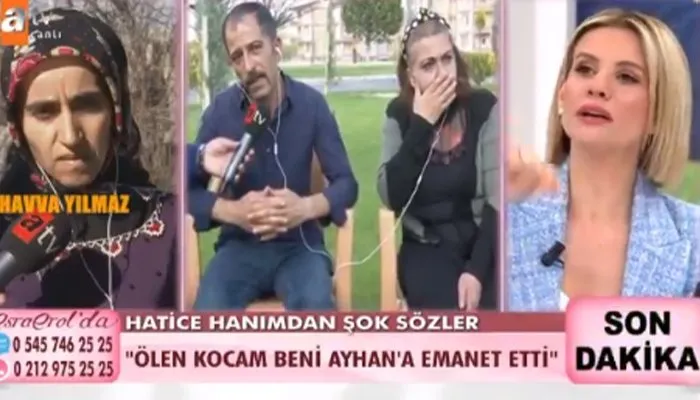 SON DAKİKA | Esra Erol canlı yayınında inanılmaz olay: Ölen kocam beni Ayhan’a emanet etti