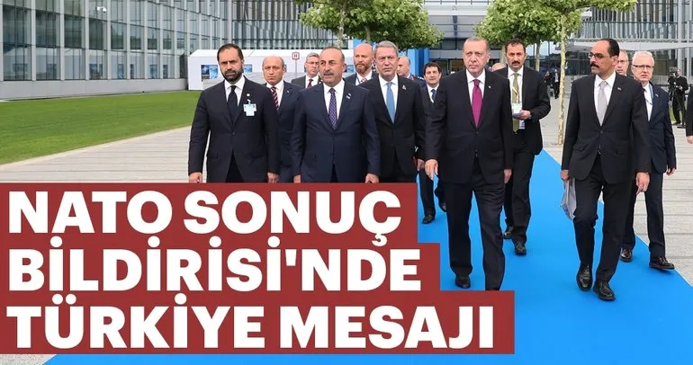 NATO Sonuç Bildirisinde Türkiye mesajı