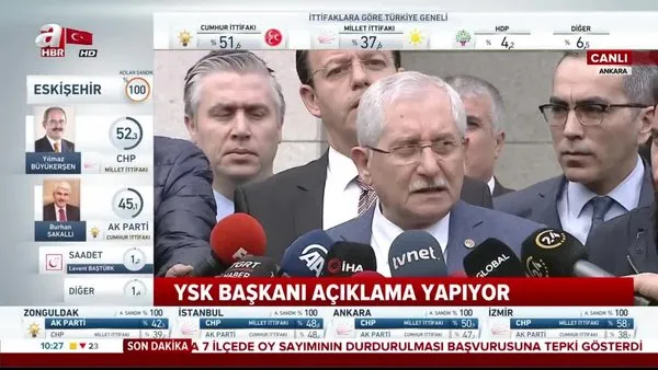 YSK Başkanı Sadi Güven'den itirazlarla ilgili son dakika açıklaması