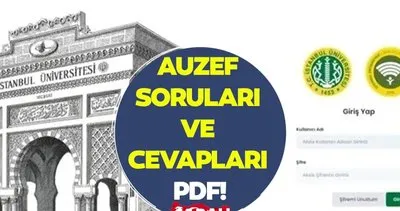 AUZEF soruları ve cevap anahtarı TIKLA-ÖĞREN ekranı! | İstanbul Üniversitesi AUZEF soru kitapçığı ve cevapları ne zaman yayımlanır?