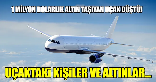 Zimbabve’de altın taşıyan uçak düştü!