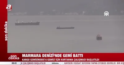 SON DAKİKA: Marmara Denizi’nde kargo gemisi battı! | Video