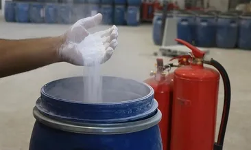 Bor madeninden yangın söndürme tozu