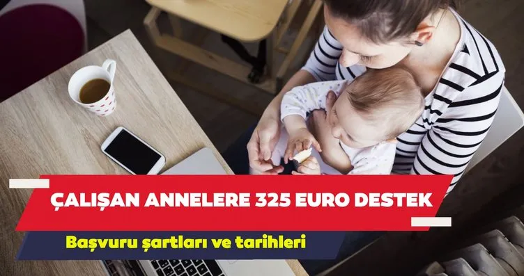 Çalışan annelere 325 euro destek başvurusu 2024:...