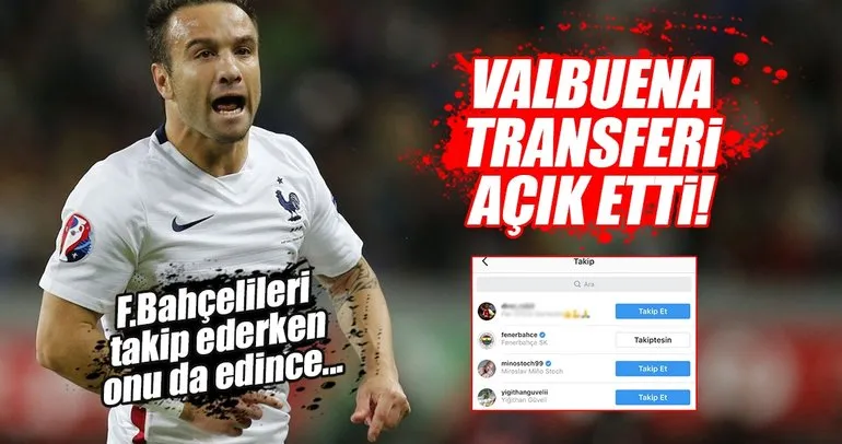 Valbuena, Instagram’da Fenerbahçeli oldu bile!