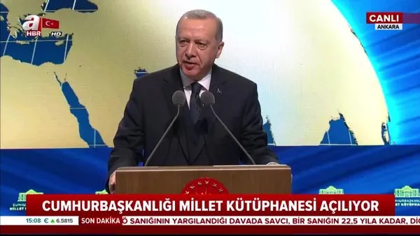Başkan Erdoğan'dan Millet Kütüphanesi Açılış Töreni'nde önemli açıklamalar | Video