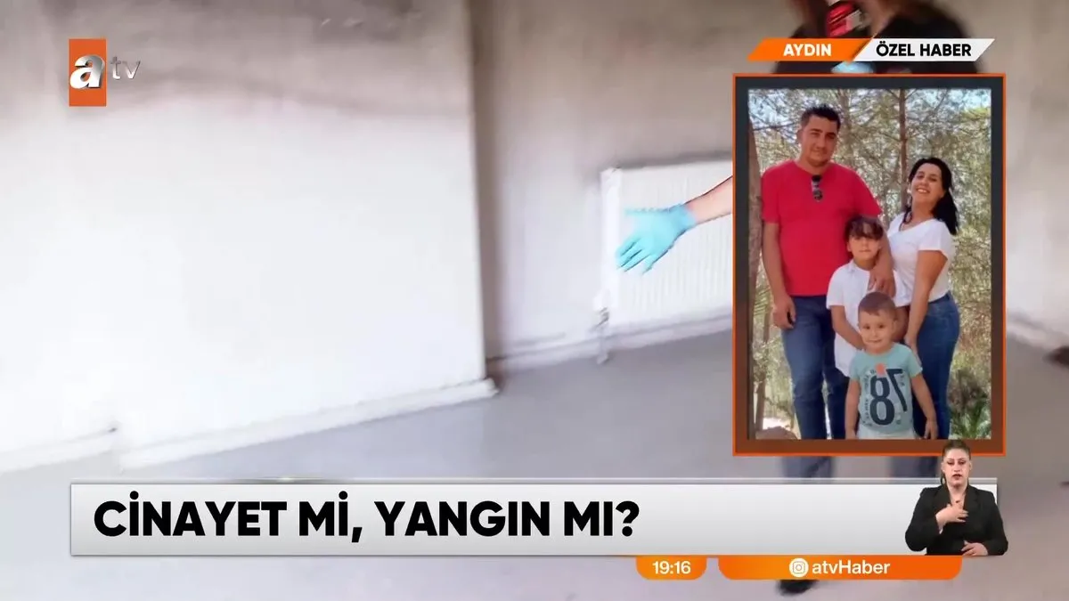 Evini yakarak eşi ve iki çocuğunu öldürmüştü! ATV Haber, dehşet evini görüntüledi | Video
