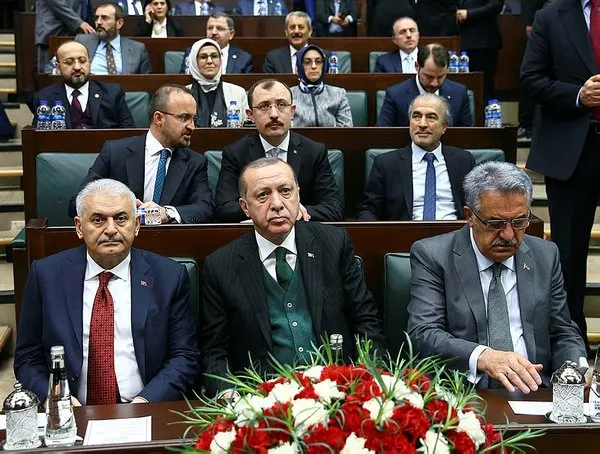 Cumhurbaşkanı Erdoğan'ın katıldığı AK Parti grup toplantısından kareler