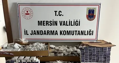 Jandarmadan kaçak sigara operasyonu; 1 şüpheli gözaltında #mersin