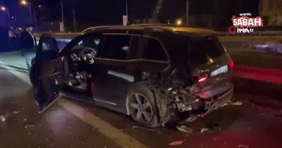 TEM Otoyolu’nda otomobil cipe arkadan çarptı: 1’i ağır 2 yaralı | Video