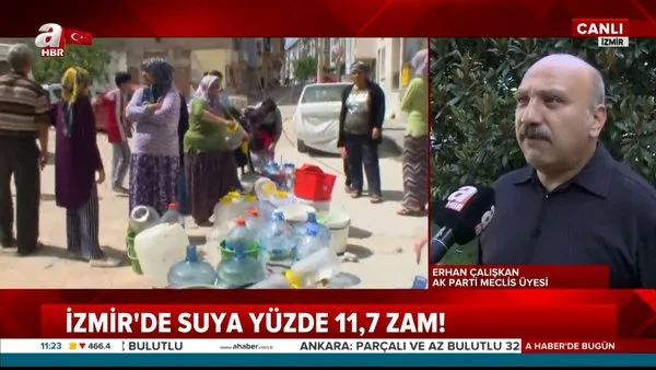 İzmir'de suya 11.7 zam!  İzmirlilere 8 ayda suda ikinci şok | Video