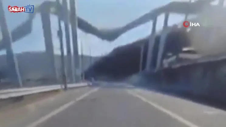Güney Kore’deki otoyol inşaatında facia gibi kaza | Video